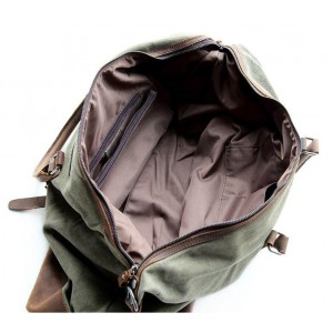 TP2 WAX VampTraveler™ XL Dicke gewachstem Canvas - Leder Reisetasche Handgepäck Weekender Schultertasche - Dunkelgrau